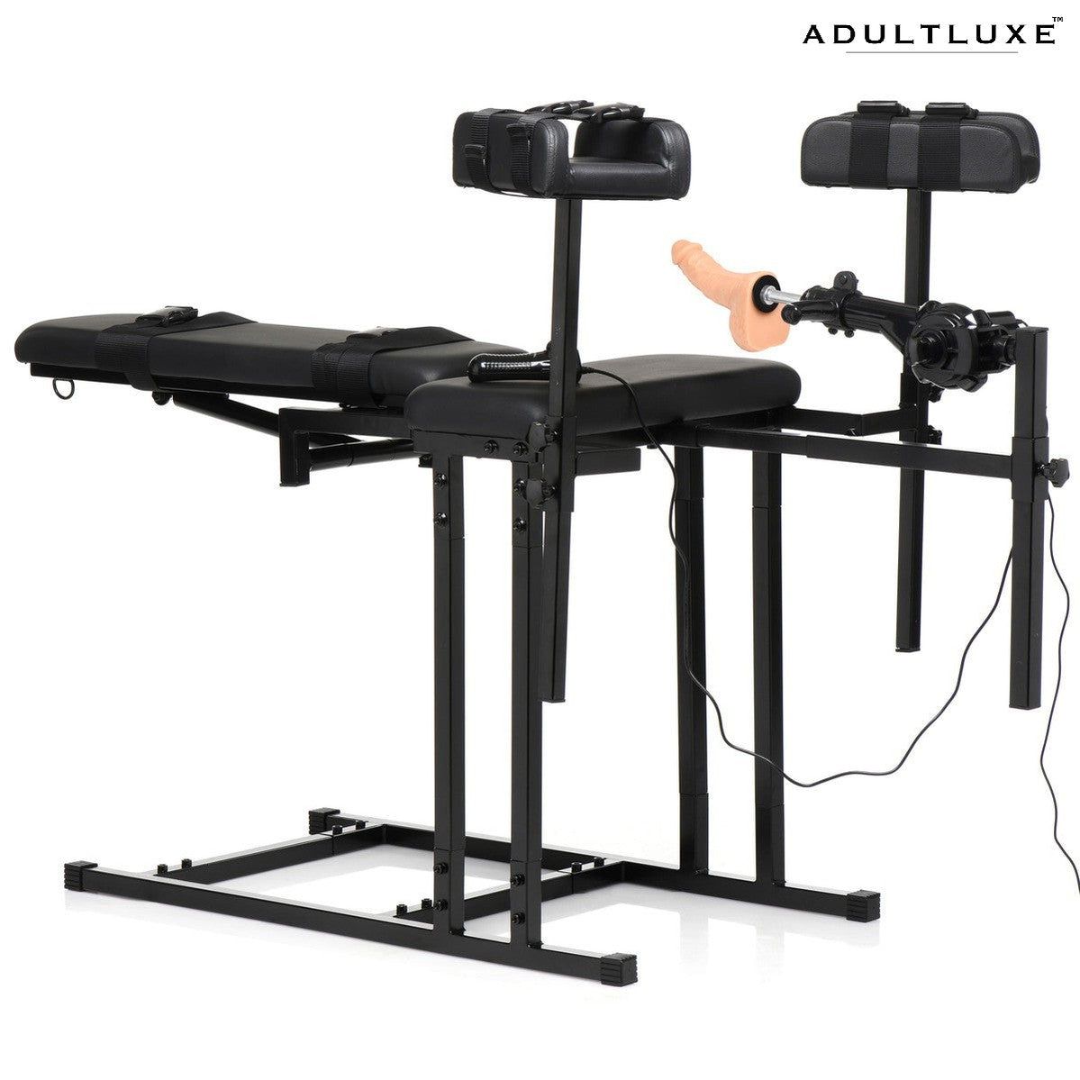 Ultimate Obedience Chair With Sex Machine - AdultLuxe