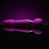 Ultra Thrust-her Deluxe Thrusting Vibrating Silicone Wand - AdultLuxe