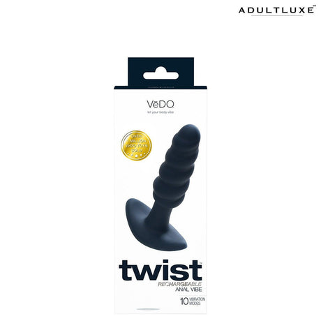 VeDO Twist Rechargeable Anal Plug - AdultLuxe