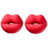 Cloud 9 Naughty Nips Vibrating Nipple Clamps Red - AdultLuxe