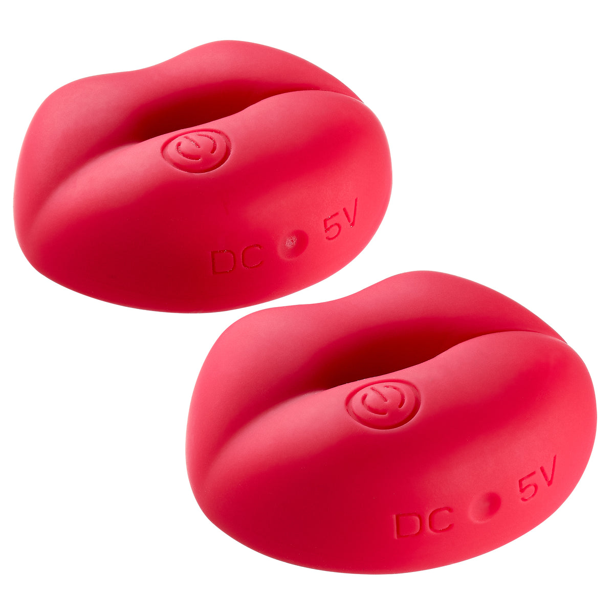 Cloud 9 Naughty Nips Vibrating Nipple Clamps Red - AdultLuxe