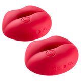 Cloud 9 Naughty Nips Vibrating Nipple Clamps Red - AdultLuxe