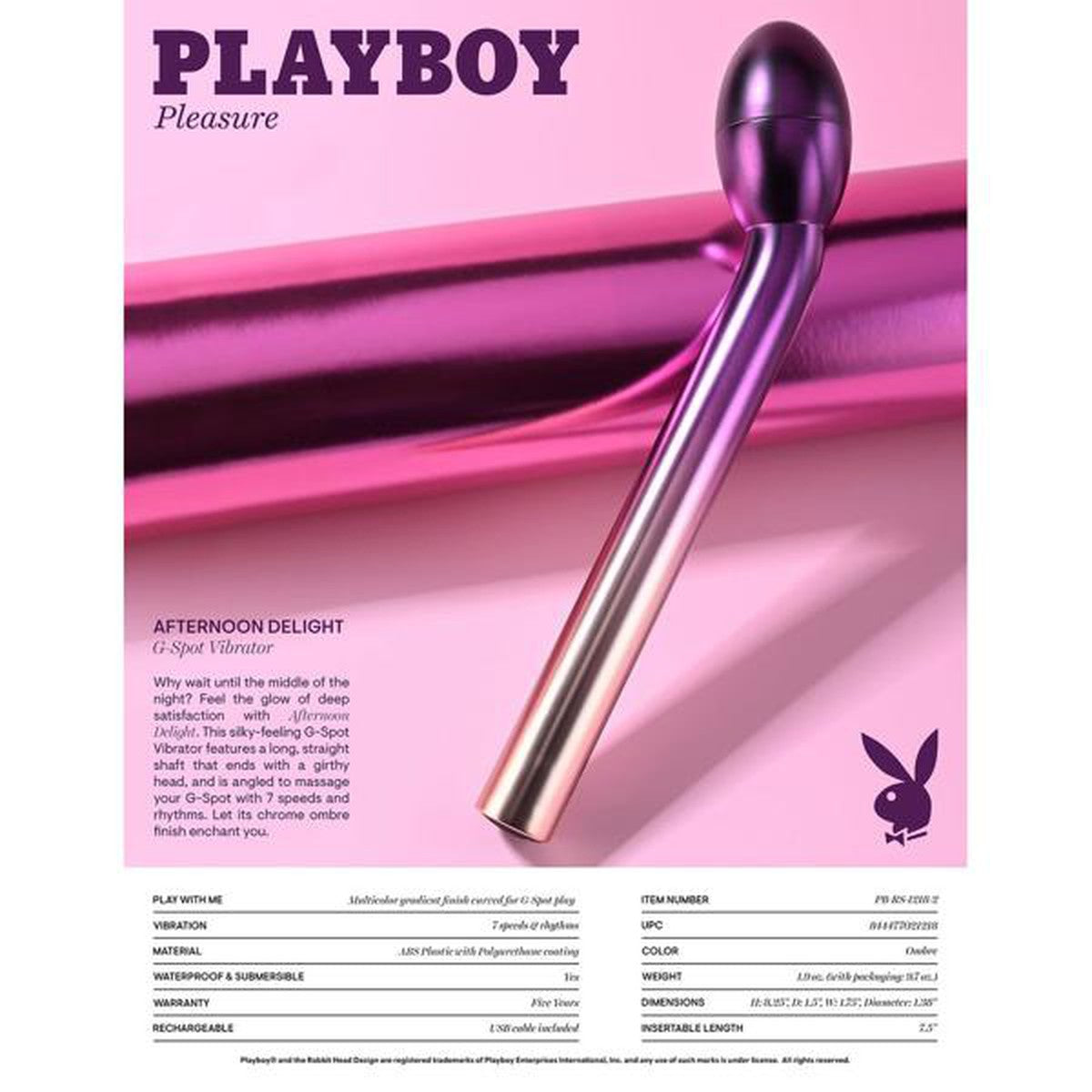 Playboy Afternoon Delight G-Spot Vibrator