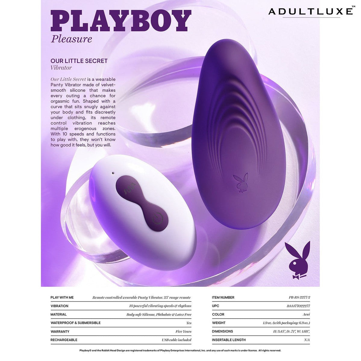 Playboy Our Little Secret Panty Vibrator