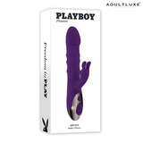 Playboy Hop To It Thrusting Rabbit Vibrator with Moving Rings