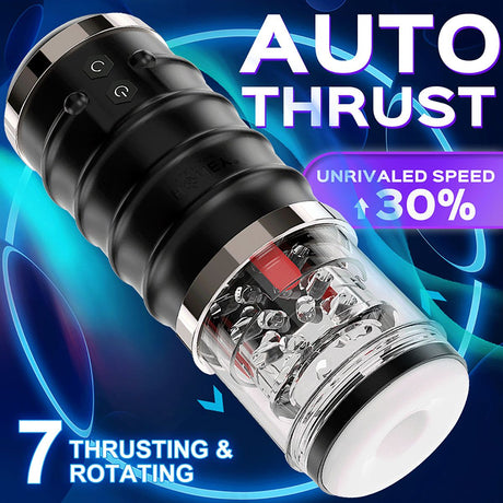 Warrior Auto Thrusting & Rotating Stroker - AdultLuxe