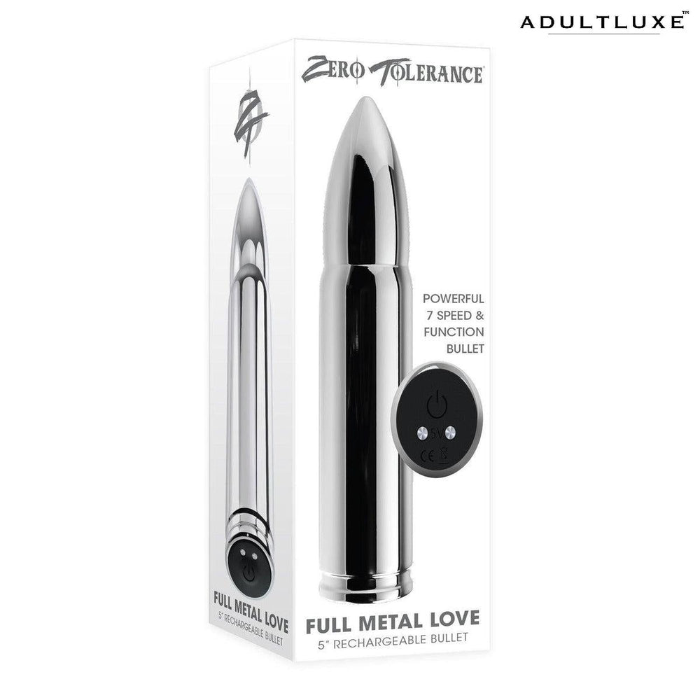 Zero Tolerance Full Metal Love Vibrating Bullet - AdultLuxe