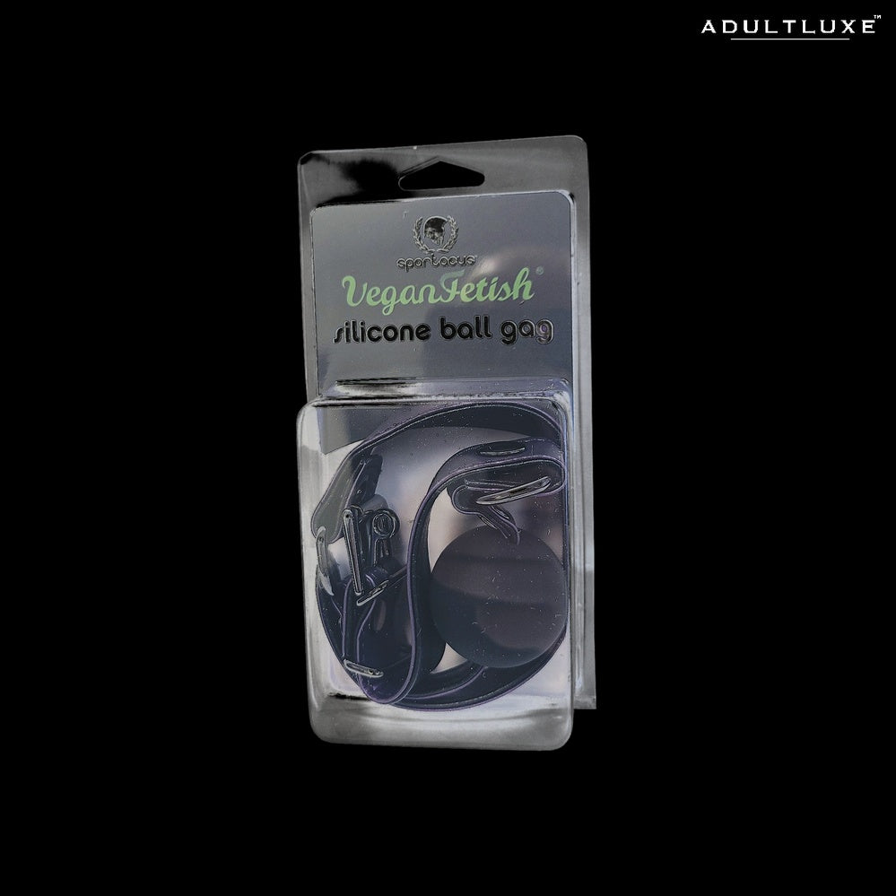Galaxy Legend ball gag detail - locking buckle and interchangeable 1.7 inch silicone ball