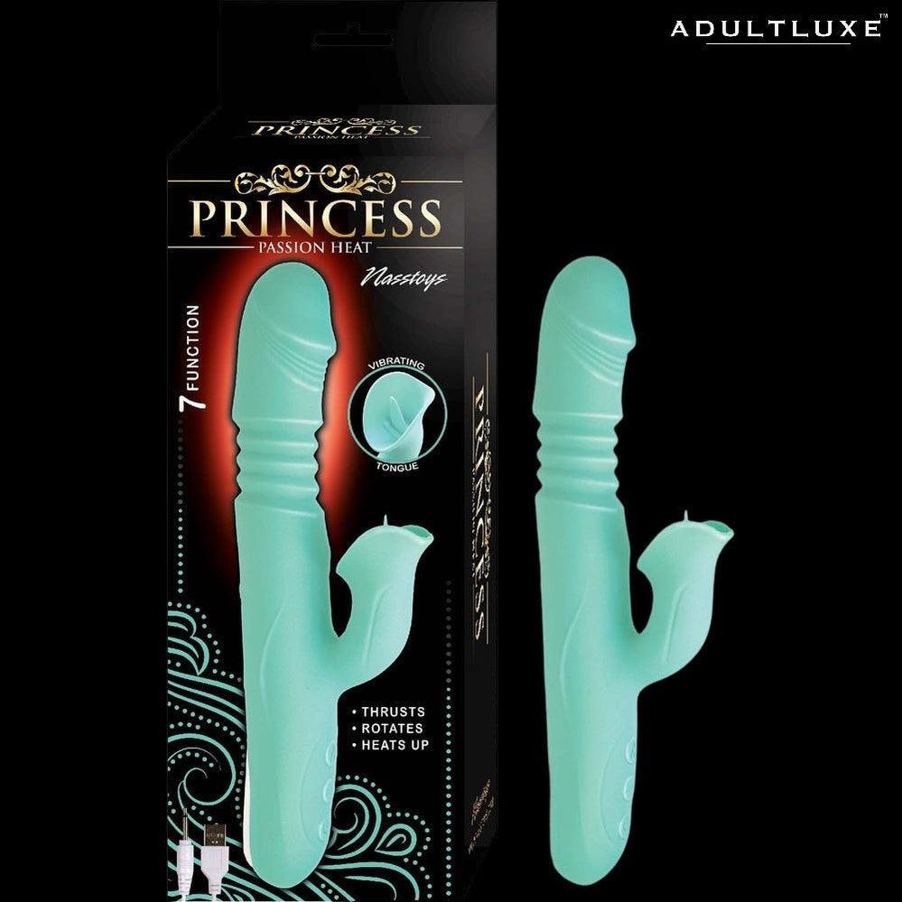 Princess Passion Thrusting and Tongue with Heat Vibrator